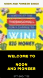 Mobile Screenshot of noonandpioneerbingo.com